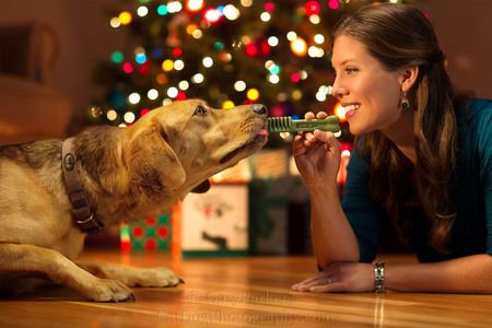 CHRISTMAS AD FOR GREENIES DOG & CAT TREATS