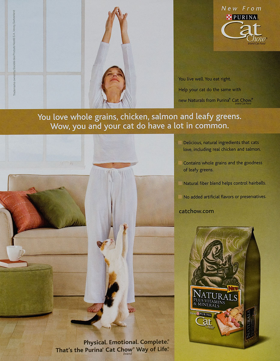 PURINA CAT CHOW NATURALS MAGAZINE AD...